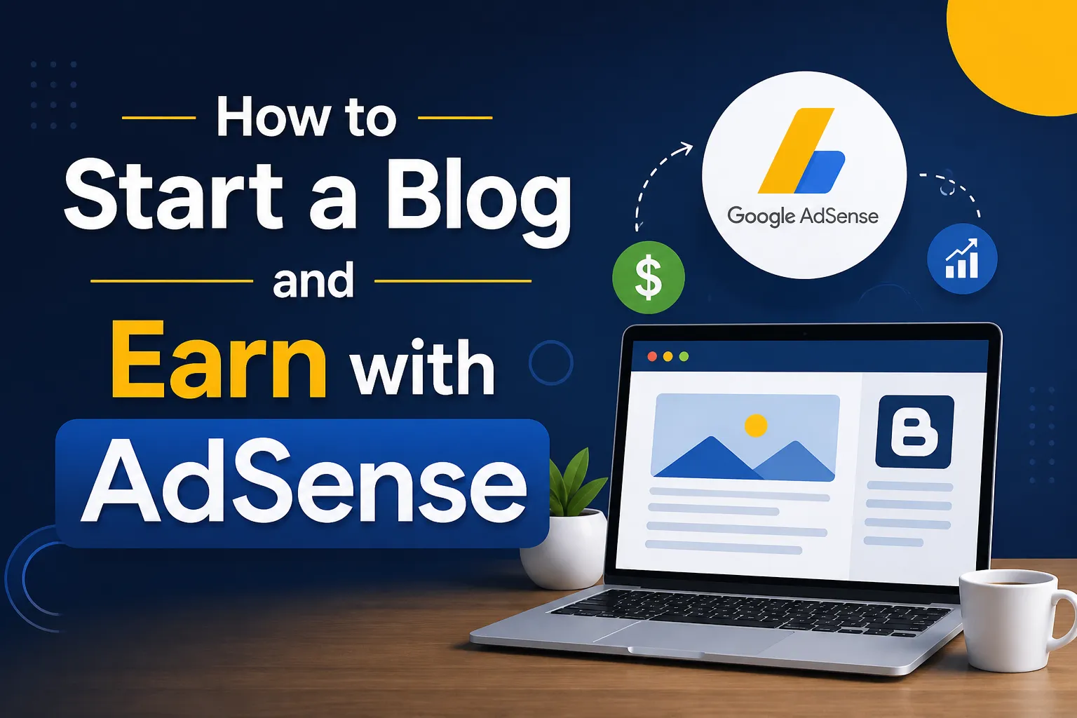 How to start a blog and earn from AdSense in 2026-2027
