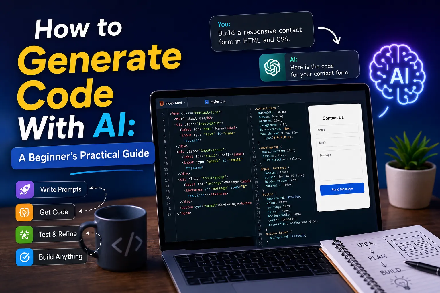 How to Generate Code With AI: Complete Guide!