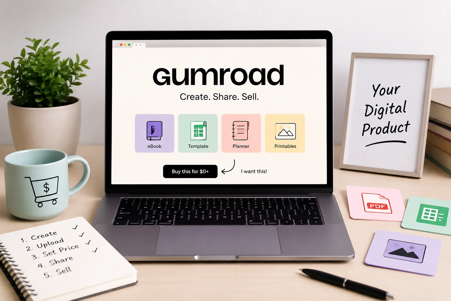 How to Create and Sell Digital Product on Gumroad
